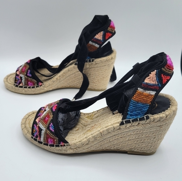 Ash Paola Wedge espadrille Orange Black 37 / 7 - Picture 5 of 12
